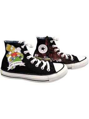 Converse x The Simpsons Bart Chuck Taylor High Top Vintage M7/W9